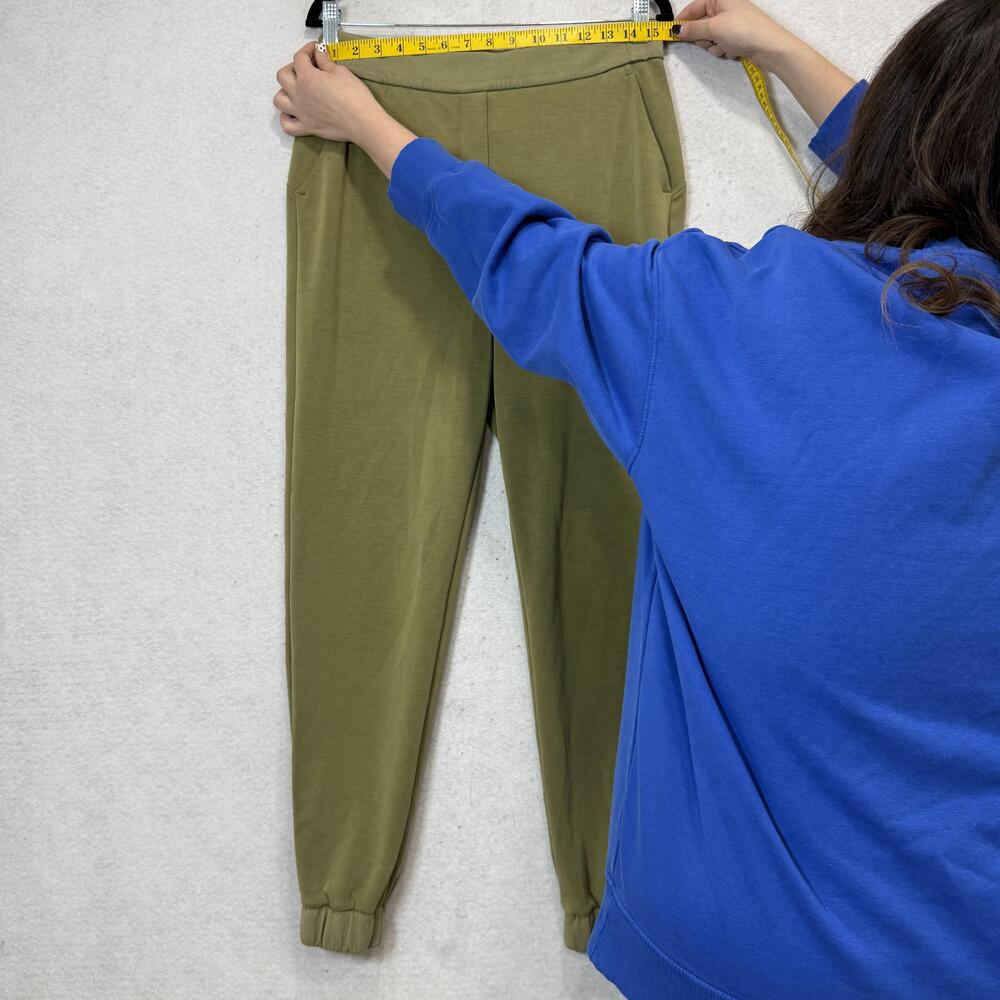 Lululemon Jogger Pants Womens 8 Green Elastic Cuff Pockets Lounge Athletic - Picture 3 of 9